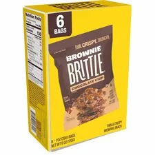 Brownie Brittle Chocolate Chip - Delicious Snack - 5 oz - Pack of 6 - Snacks