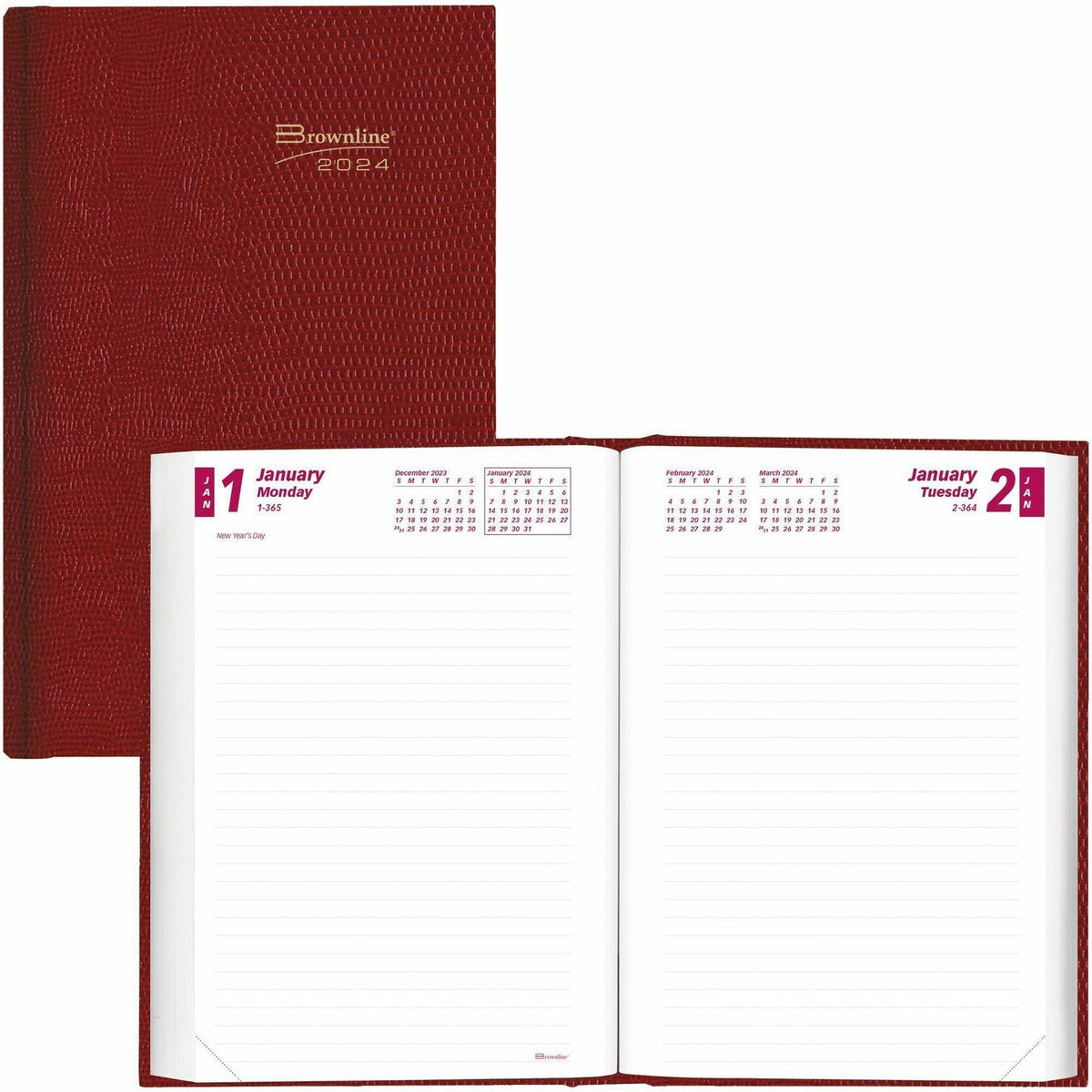 Brownline Untimed Daily Planner - 2000