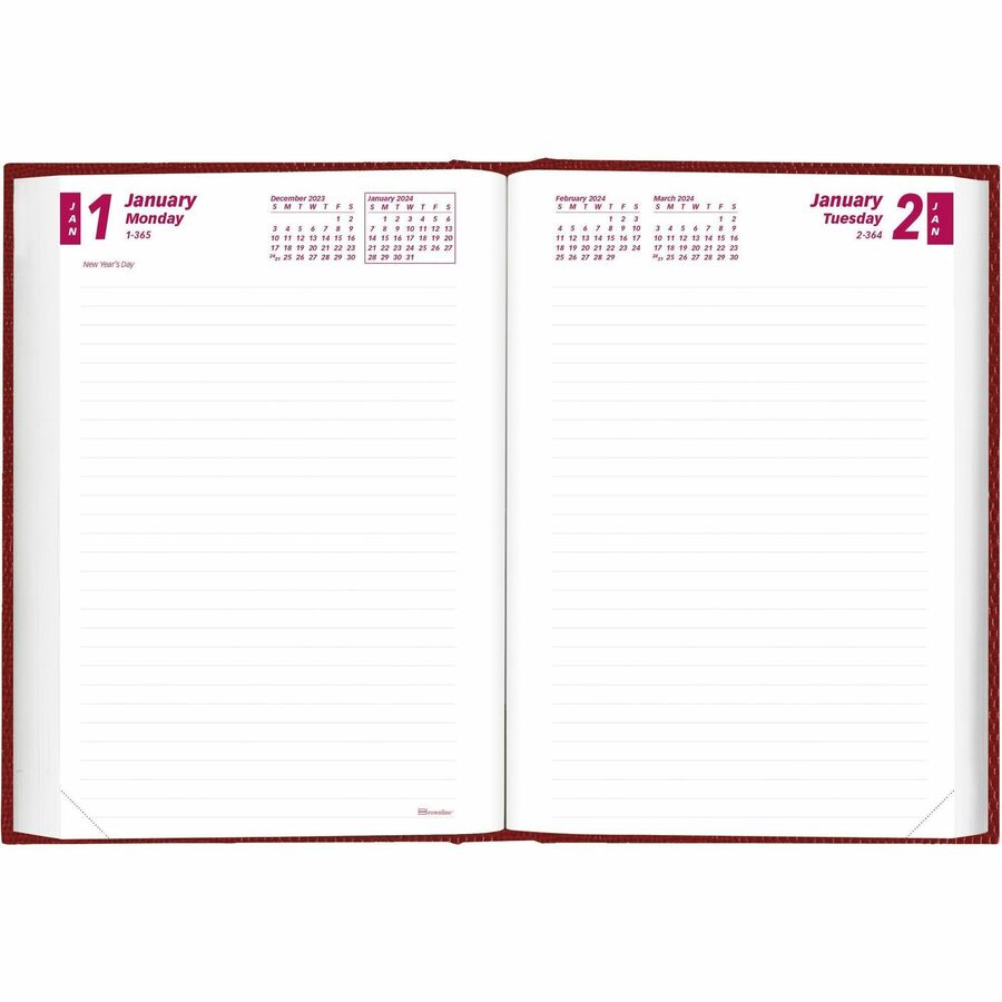 Brownline Untimed Daily Planner - Left