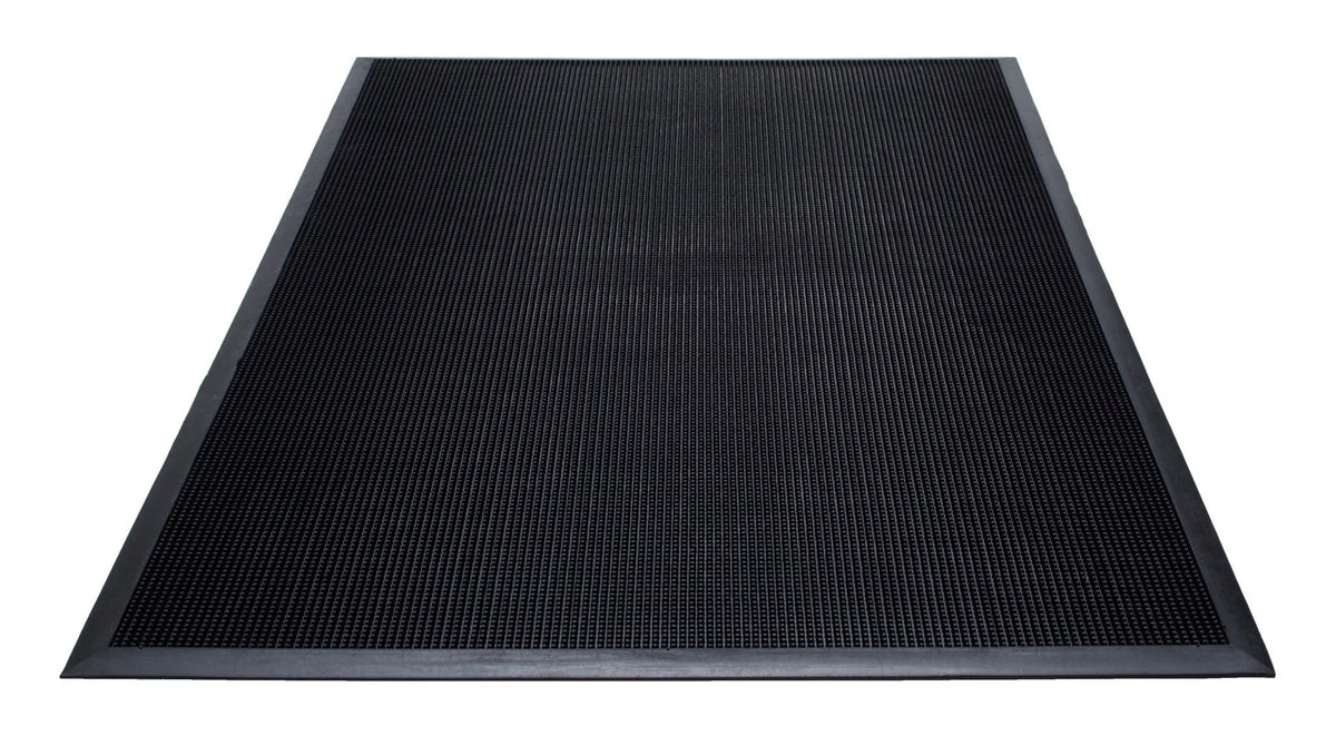 Brush Tip Scraper Outdoor Floor Mats - Black / 18’’x28’’