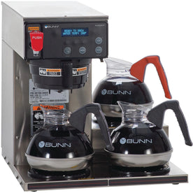 BUNN 12-Cup Digital Commercial Brewer - Programmable 3-Warmer Stainless Steel - Coffee Makers & Warmers
