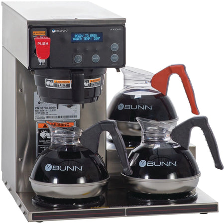 BUNN 12-Cup Digital Commercial Brewer - Programmable 3-Warmer Stainless Steel - Coffee Makers & Warmers