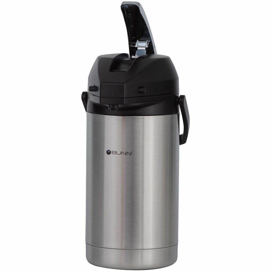 BUNN 3-Liter Lever Action Stainless Steel Airpot - 3.2 quart (3 L) - Coffee Pots & Servers