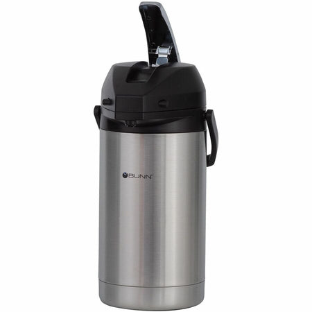 BUNN 3-Liter Lever Action Stainless Steel Airpot - 3.2 quart (3 L) - Coffee Pots & Servers