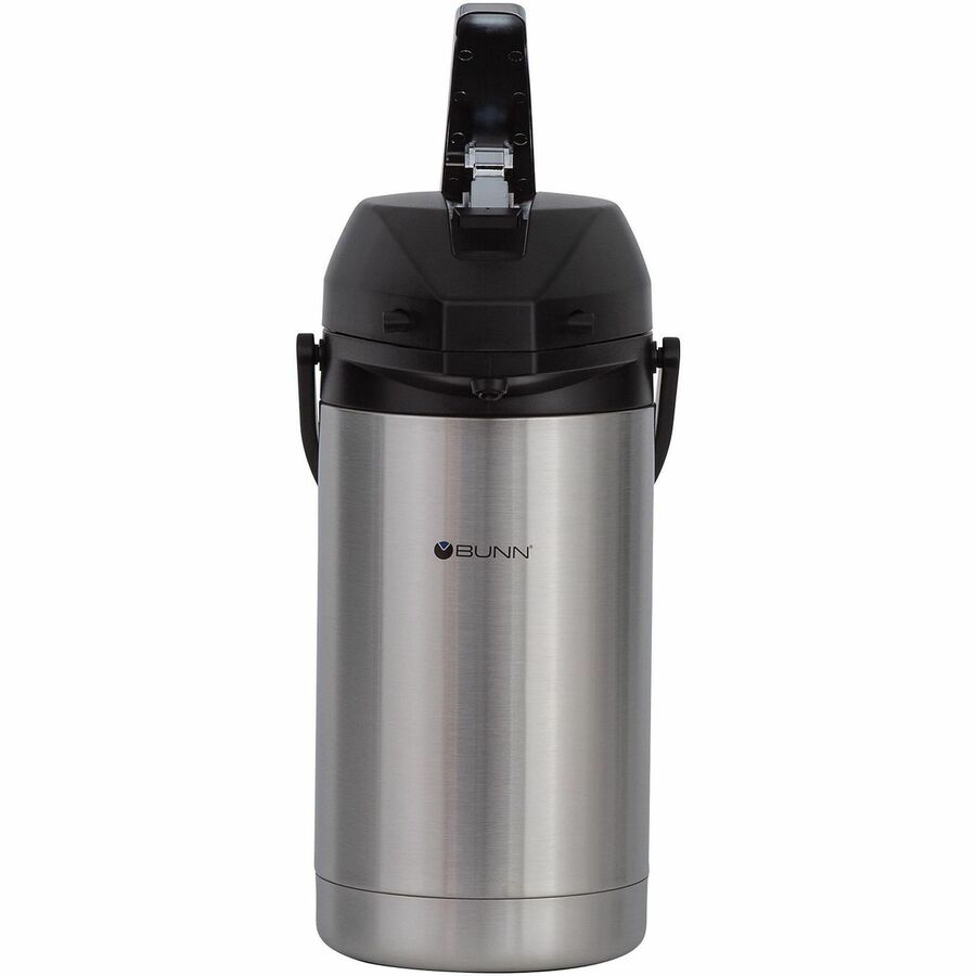 BUNN 3-Liter Lever Action Stainless Steel Airpot - 3.2 quart (3 L) - Coffee Pots & Servers