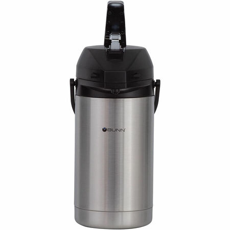 BUNN 3-Liter Lever Action Stainless Steel Airpot - 3.2 quart (3 L) - Coffee Pots & Servers