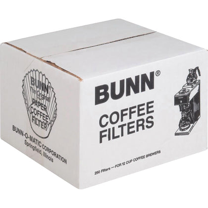 BUNN Home Brewer Coffee Filters - Heavyweight - 250/Box - White
