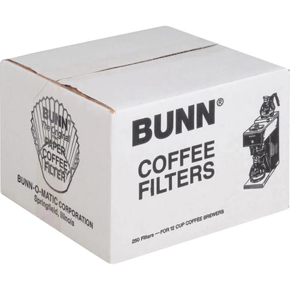BUNN Home Brewer Coffee Filters - Heavyweight - 250/Box - White