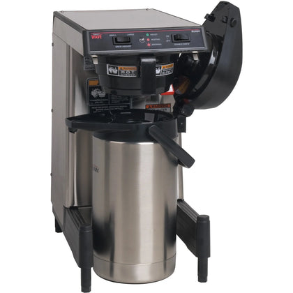 BUNN SmartWAVE Low-Profile Coffee Brewer: Plumbed 2.01 Quart Black/Silver - Makers & Warmers