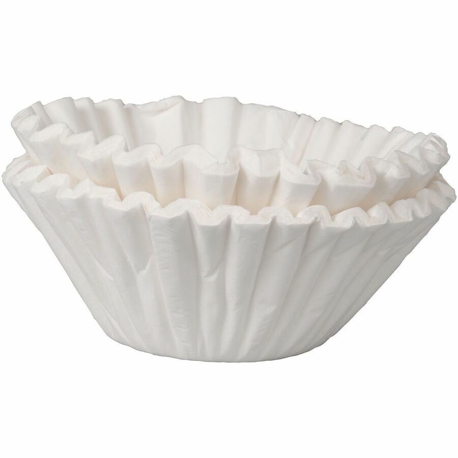 BUNN Tea & Coffee Paper Filters - Heavyweight Disposable - 500 / Pack - White