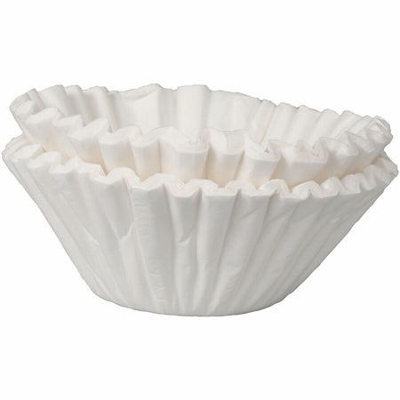 BUNN Tea & Coffee Paper Filters - Heavyweight Disposable - 500 / Pack - White