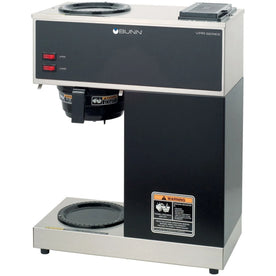 BUNN VPR12-Cup Pourover Coffee Brewer: 2 Warmers Stainless Steel - Makers &