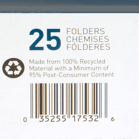 Business Source 1/3 Tab Cut Letter Recycled Hanging Folder - Alternate-Image1