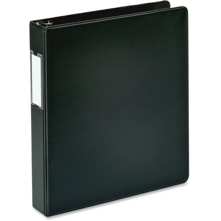 Business Source 1.5’’ D-Ring Binder: 375-Sheet Capacity Internal Pocket Black - Ring Binders