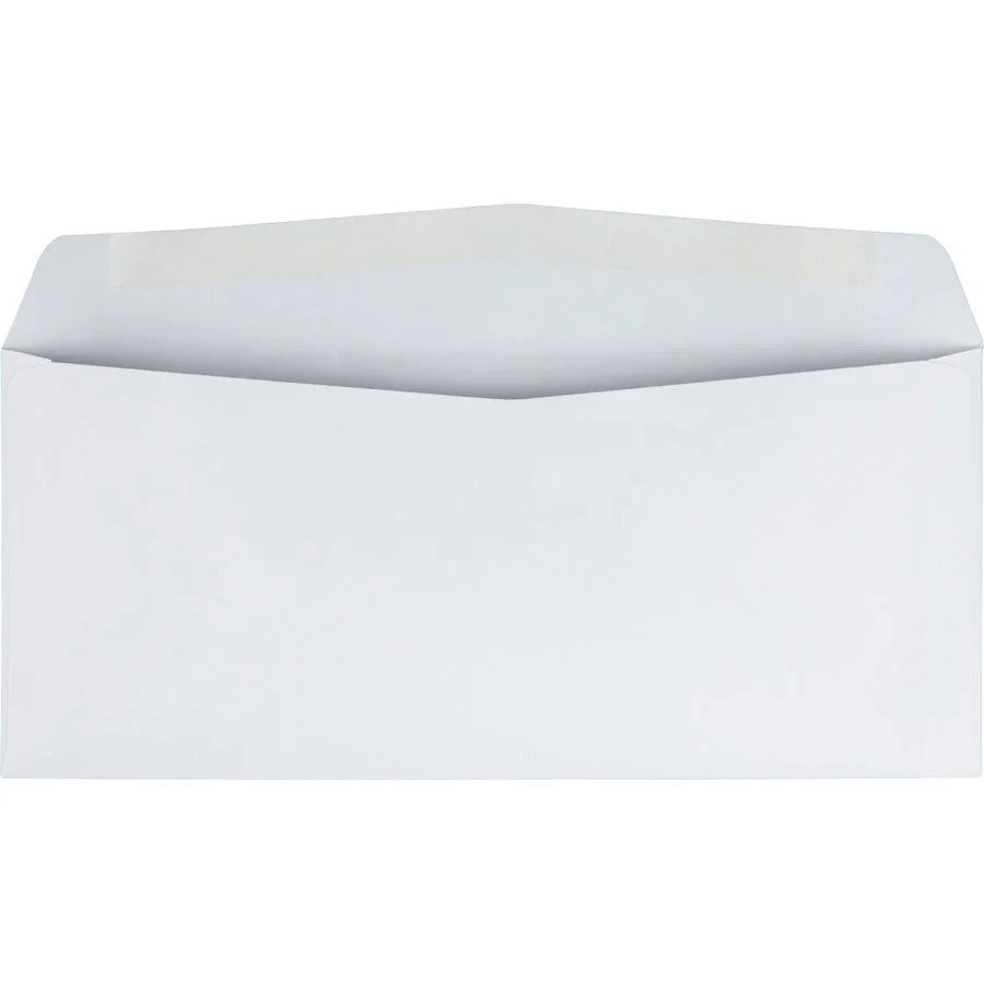 Business Source #10 Commercial Envelopes - 24 lb - White - 500/Box