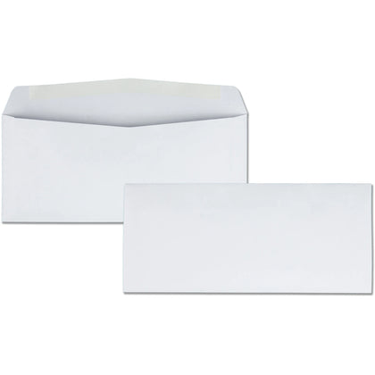 Business Source #10 Commercial Envelopes - 24 lb - White - 500/Box
