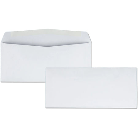 Business Source #10 Commercial Envelopes - 24 lb - White - 500/Box