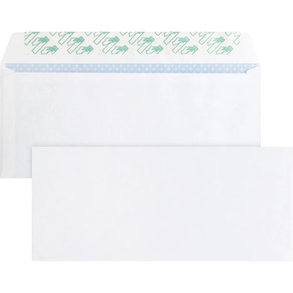 Business Source #10 Envelopes - Peel & Seal - White Wove - 500/Box