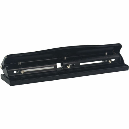 Business Source 3-Hole Adjustable Paper Punch - Rear