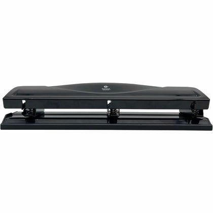Business Source 3-Hole Punch: 10-Sheet Capacity 1/4’’ Round Punch - Black - Paper Punches