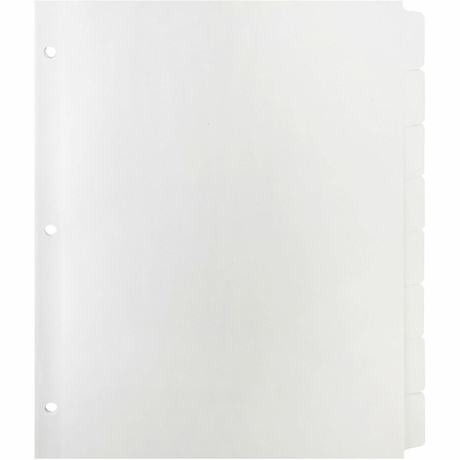 Business Source 3-Ring Plain Tab Indexes - Front