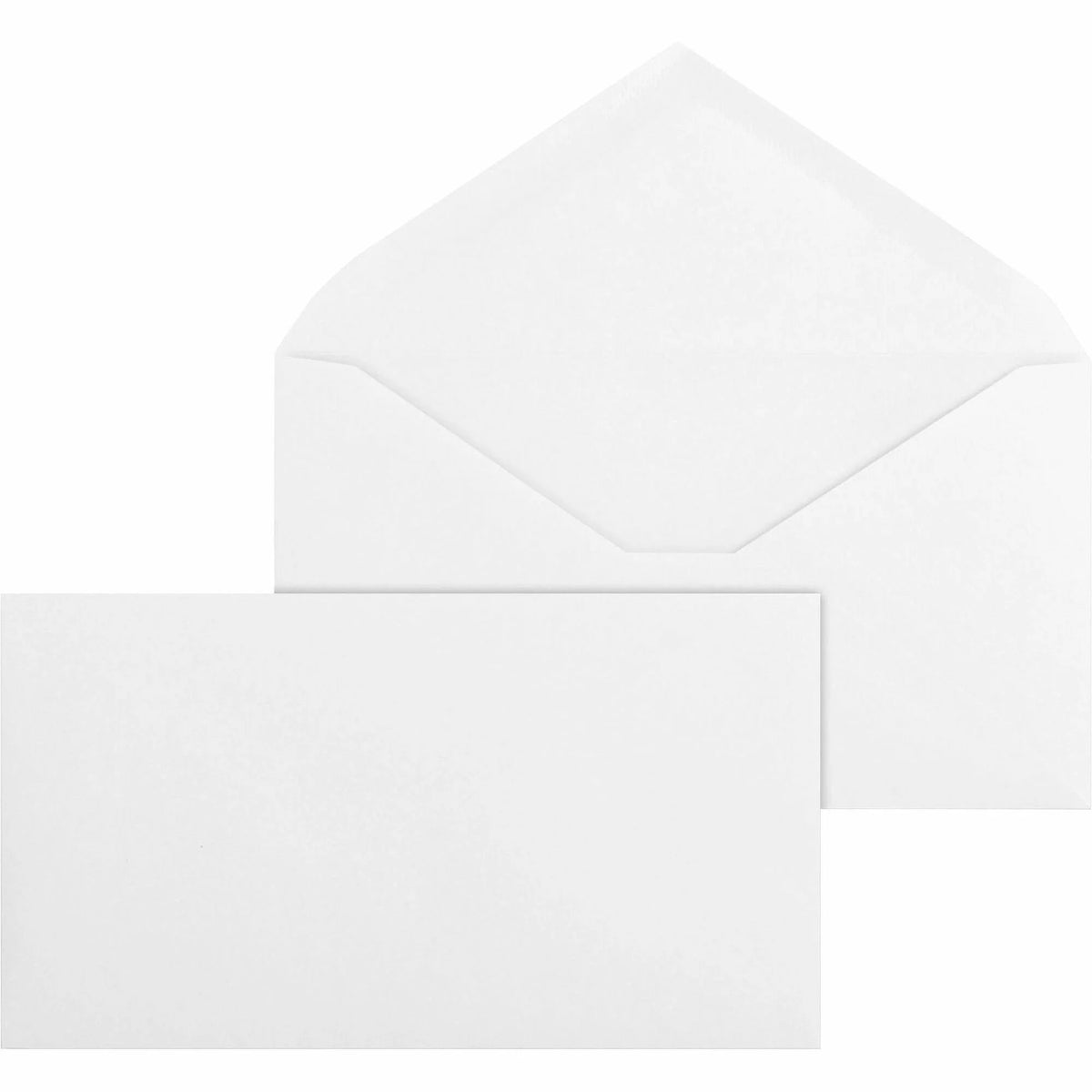 Business Source #6 3/4 White Wove Envelopes - 24 lb - 500/Box