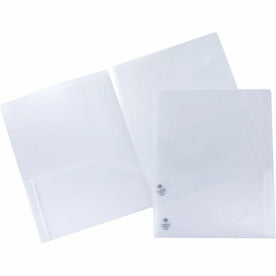 Business Source 78498 Letter Pocket Folder - Organize Documents Efficiently - Folders