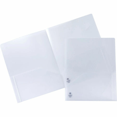 Business Source 78498 Letter Pocket Folder - Organize Documents Efficiently - Folders
