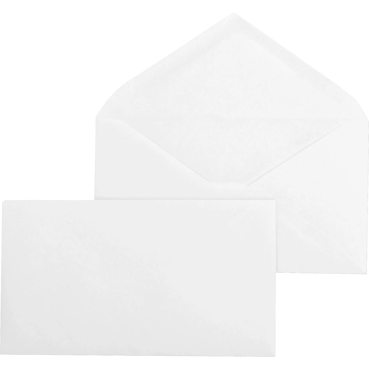 Business Source #9 Envelopes - 24 lb White Wove - 500/Box