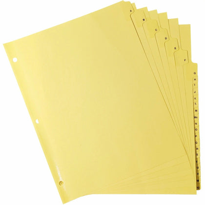 Business Source A-Z Clear Plastic Tab Index Dividers - Organize Your Documents Efficiently - Divider