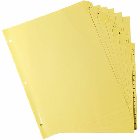 Business Source A-Z Clear Plastic Tab Index Dividers - Organize Your Documents Efficiently - Divider