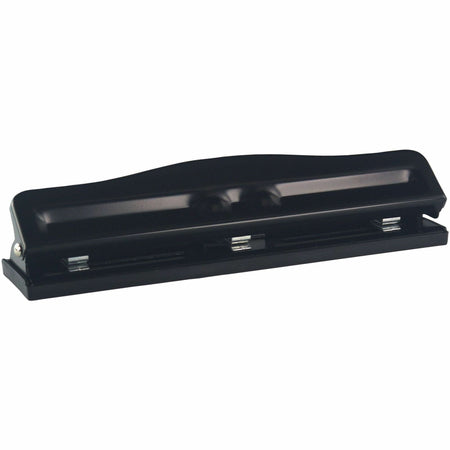 Business Source Adjustable Paper Punch: 3-Hole 11-Sheet Capacity - Punches
