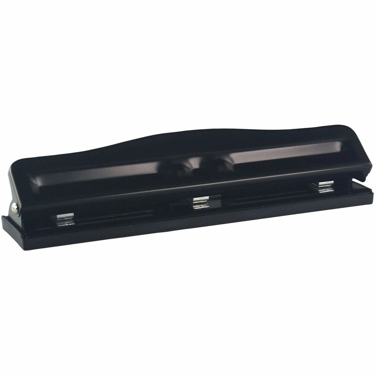 Business Source Adjustable Paper Punch: 3-Hole 11-Sheet Capacity - Punches