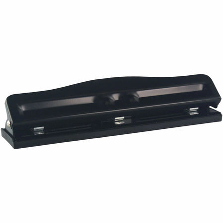 Business Source Adjustable Paper Punch: 3-Hole 11-Sheet Capacity - Punches
