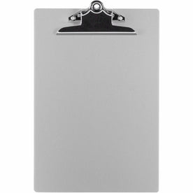 Business Source Aluminum Clipboard: 8 1/2’’ x 11’’ Clamp for Securely Holding Sheets - Clipboards