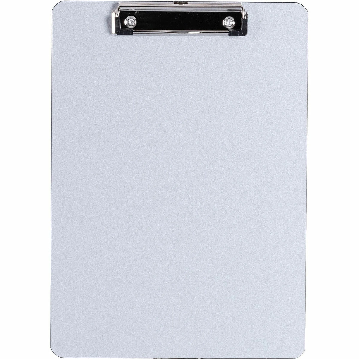 Business Source Aluminum Clipboard - 8 1/2’’ x 11’’ - Silver - 1 Each - Clipboards