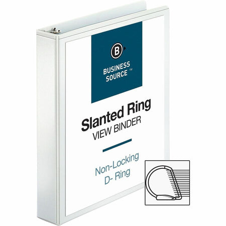 Business Source Basic D-Ring View Binder - Alternate-Image2