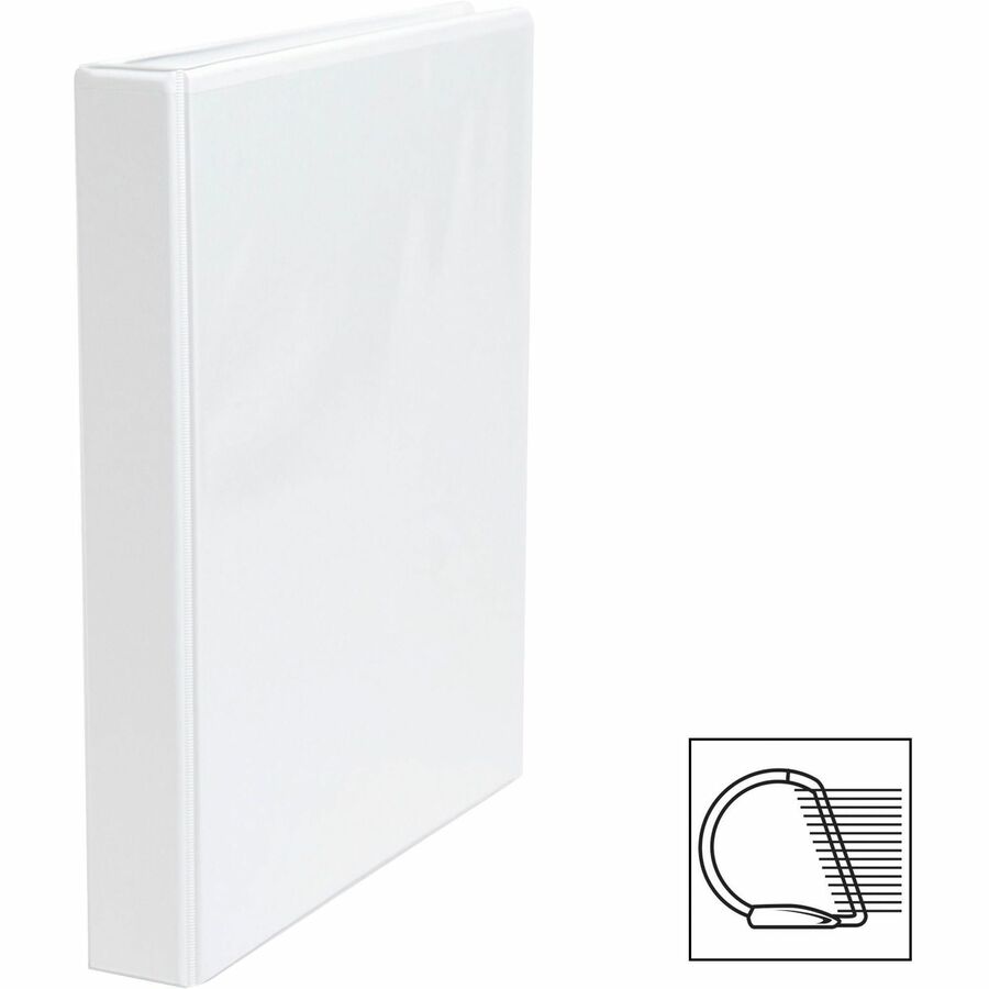 Business Source Basic D-Ring View Binder - Left