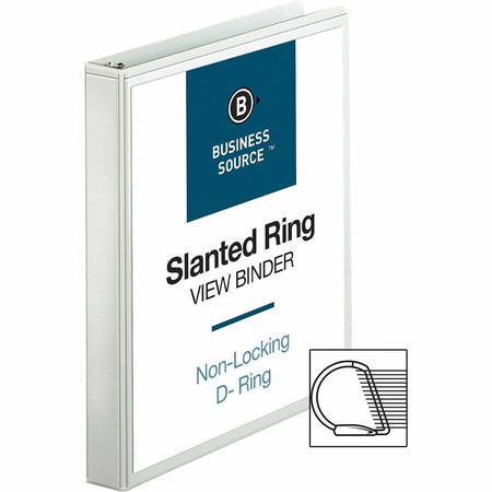 Business Source Basic D-Ring View Binder - Alternate-Image2