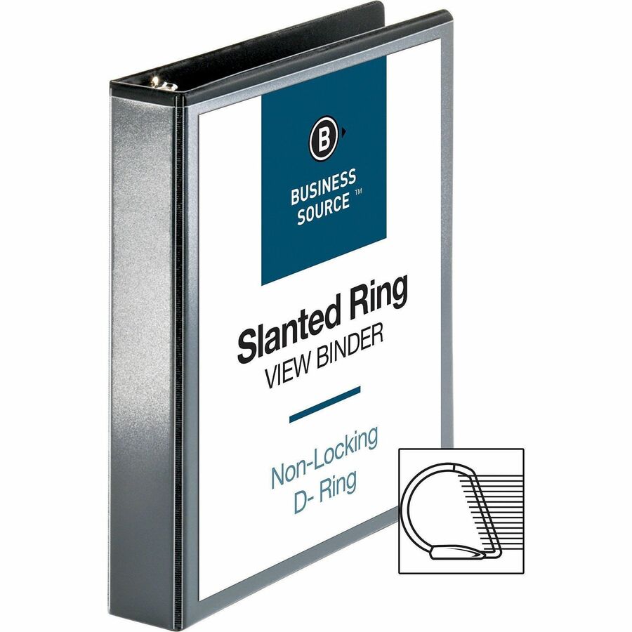 Business Source Basic D-Ring View Binders - Alternate-Image2