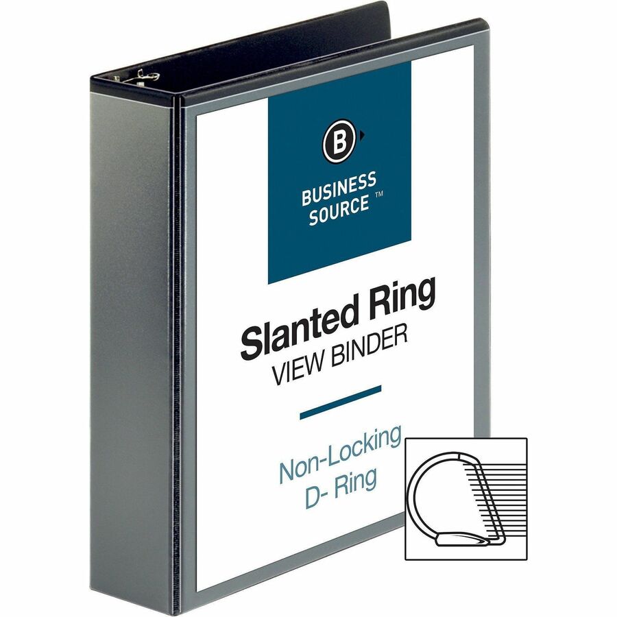 Business Source Basic D-Ring View Binders - Alternate-Image2