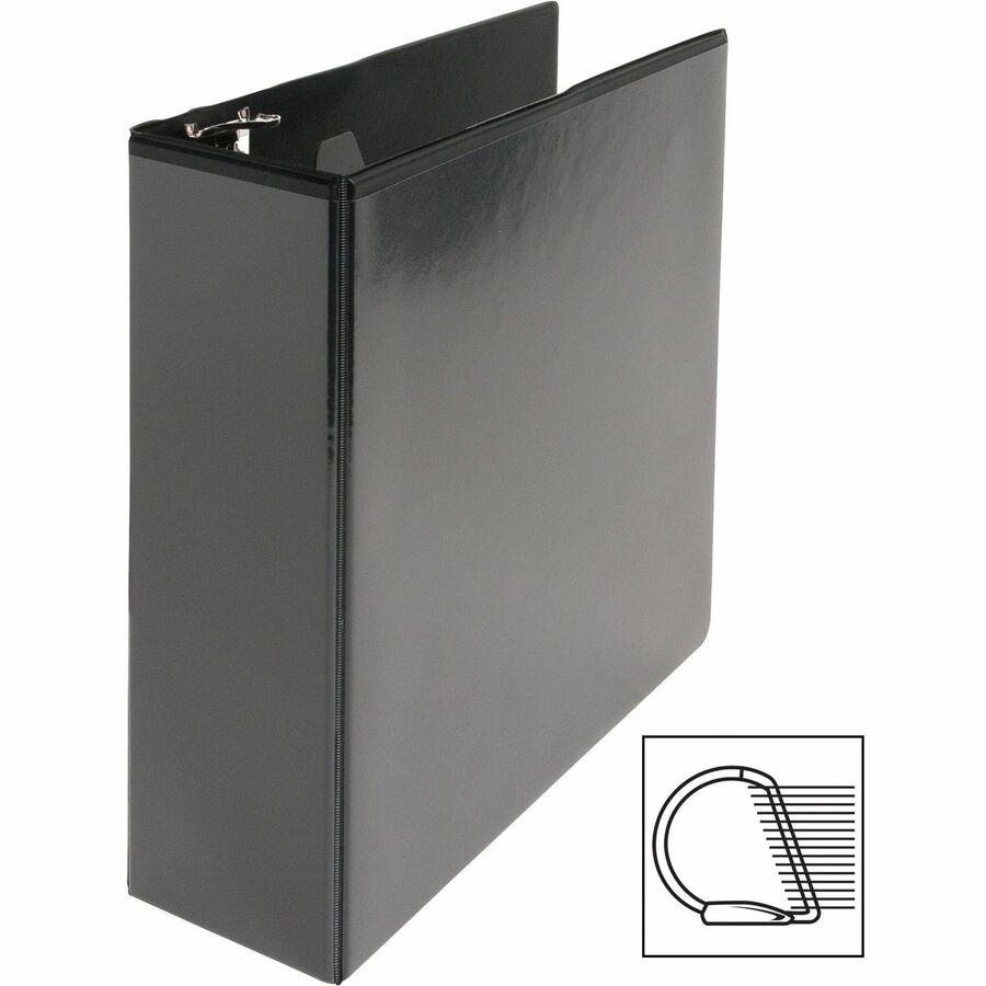 Business Source Basic D-Ring View Binders - Left
