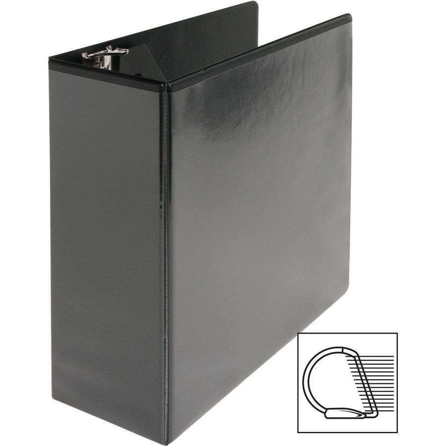 Business Source Basic D-Ring View Binders - Left