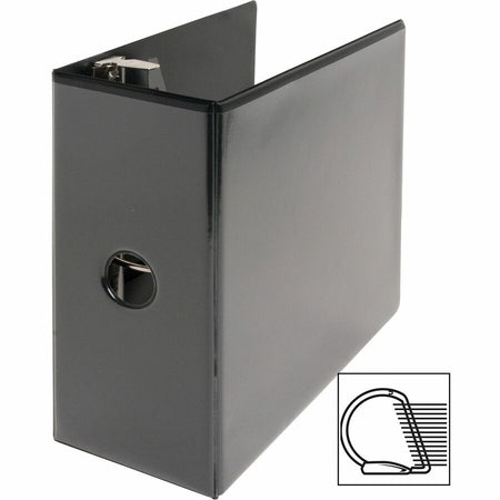 Business Source Basic D-Ring View Binders - Left