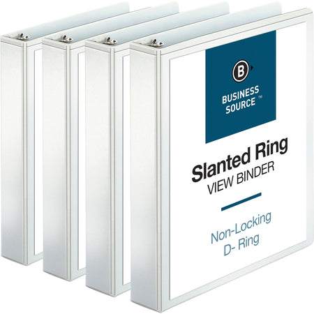 Business Source Basic D-Ring View Binders - 2000