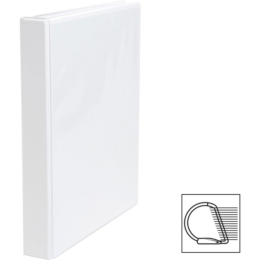 Business Source Basic D-Ring View Binders - Left