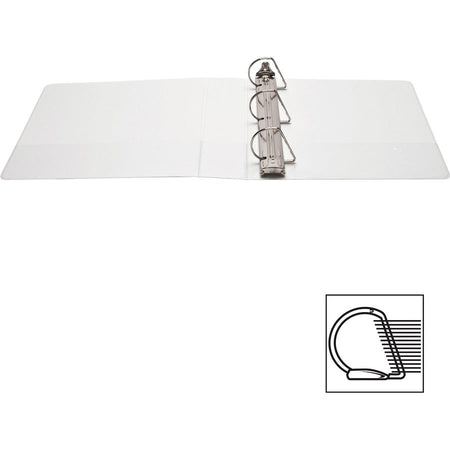 Business Source Basic D-Ring White View Binders - Top