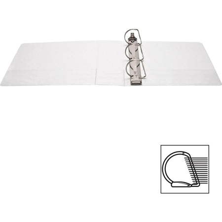 Business Source Basic D-Ring White View Binders - Top