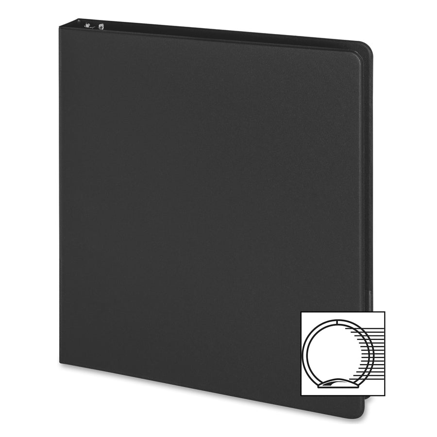 Business Source Basic Round Ring Binder - Left