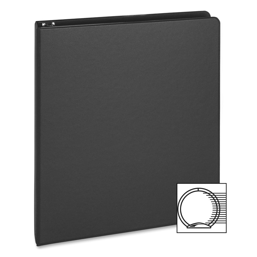 Business Source Basic Round Ring Binder - Right